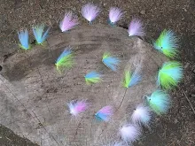 User submitted picture: Fresh tied salmon flies w...
